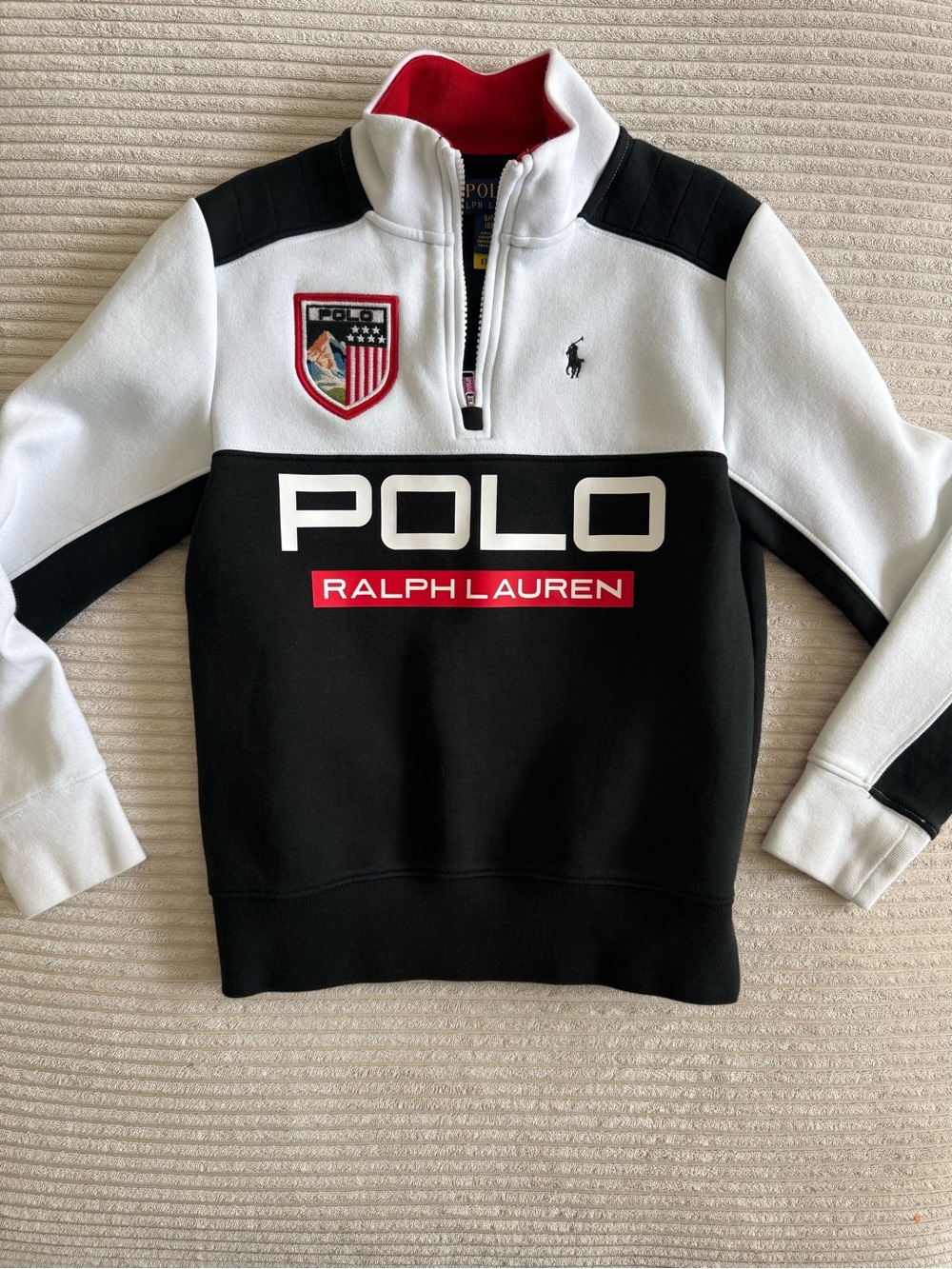 Polo Ralph Lauren Kids Alpine Ski Club Colorblock Half Zip Sweatshirt